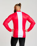 BONAVELO Cycling winter long sleeve jersey - POLAND WINTER - red/white