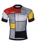 BONAVELO Cycling short sleeve jersey - 1985 LA VIE CLAIRE RADAR - multicolour