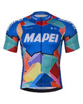BONAVELO Cycling short sleeve jersey - MAPEI - blue/multicolour