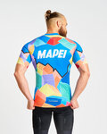 BONAVELO Cycling short sleeve jersey - MAPEI - blue/multicolour