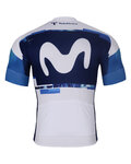 BONAVELO Cycling short sleeve jersey - MOVISTAR 2025 - white/blue