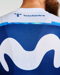 BONAVELO Cycling short sleeve jersey - MOVISTAR 2025 - white/blue