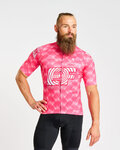 BONAVELO Cycling short sleeve jersey - EDUCATION FIRST 2025 - pink