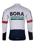 BONAVELO Cycling winter long sleeve jersey - BORA 2025 WINTER - blue/white