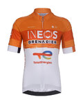 BONAVELO Cycling short sleeve jersey - INEOS GRENADIERS KID 2026 - white/orange