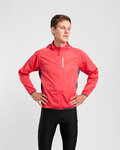 HOLOKOLO Cycling rain jacket - NEON - red