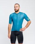 HOLOKOLO Cycling short sleeve jersey - VICTORIOUS GOLD ELITE - turquoise