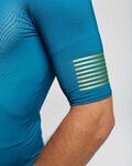 HOLOKOLO Cycling short sleeve jersey - VICTORIOUS GOLD ELITE - turquoise
