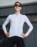 HOLOKOLO Cycling summer long sleeve jersey - VICTORIOUS GOLD ELITE - white