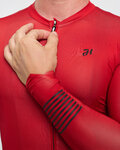 HOLOKOLO Cycling summer long sleeve jersey - VICTORIOUS ELITE - red