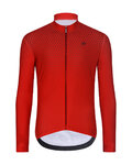 HOLOKOLO Cycling winter long sleeve jersey - STARLIGHT WINTER - red