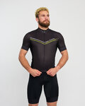 HOLOKOLO Cycling short sleeve jersey - LEVEL UP - black