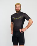 HOLOKOLO Cycling short sleeve jersey - LEVEL UP - black