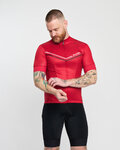 HOLOKOLO Cycling short sleeve jersey - LEVEL UP - red