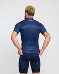 HOLOKOLO Cycling short sleeve jersey - LEVEL UP - blue