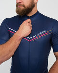 HOLOKOLO Cycling short sleeve jersey - LEVEL UP - blue