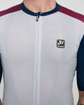 HOLOKOLO Cycling short sleeve jersey - TECHNICAL  - bordeaux/grey