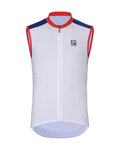HOLOKOLO Cycling sleeveless jersey - SIMPLE - white/blue
