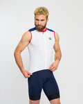 HOLOKOLO Cycling sleeveless jersey - SIMPLE - white/blue