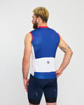 HOLOKOLO Cycling sleeveless jersey - SIMPLE - white/blue