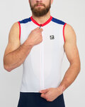 HOLOKOLO Cycling sleeveless jersey - SIMPLE - white/blue