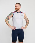 HOLOKOLO Cycling sleeveless jersey - SIMPLE - bordeaux/grey