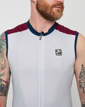 HOLOKOLO Cycling sleeveless jersey - SIMPLE - bordeaux/grey