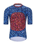 HOLOKOLO Cycling short sleeve jersey - TAMELESS - blue/red