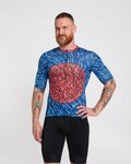 HOLOKOLO Cycling short sleeve jersey - TAMELESS - blue/red