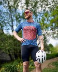 HOLOKOLO Cycling short sleeve jersey - TAMELESS - blue/red