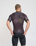 HOLOKOLO Cycling short sleeve jersey - MAAPPI DARK - black/multicolour