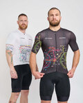HOLOKOLO Cycling short sleeve jersey - MAAPPI DARK - black/multicolour