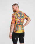 HOLOKOLO Cycling short sleeve jersey - WILDLY - yellow/multicolour