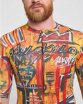 HOLOKOLO Cycling short sleeve jersey - WILDLY - yellow/multicolour