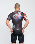 HOLOKOLO Cycling short sleeve jersey - SKETCH - black/red