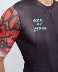 HOLOKOLO Cycling short sleeve jersey - SKETCH - black/red