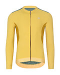 HOLOKOLO Cycling winter long sleeve jersey - SPECIAL - yellow/green