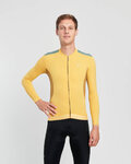 HOLOKOLO Cycling winter long sleeve jersey - SPECIAL - yellow/green