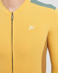 HOLOKOLO Cycling winter long sleeve jersey - SPECIAL - yellow/green