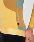 HOLOKOLO Cycling winter long sleeve jersey - SPECIAL - yellow/green