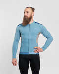 HOLOKOLO Cycling winter long sleeve jersey - SPECIAL - blue