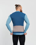 HOLOKOLO Cycling winter long sleeve jersey - SPECIAL - blue