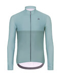 HOLOKOLO Cycling winter long sleeve jersey - STRIPES WINTER - light green