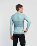 HOLOKOLO Cycling winter long sleeve jersey - STRIPES WINTER - light green