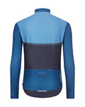 HOLOKOLO Cycling winter long sleeve jersey - STRIPES WINTER - blue