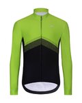 HOLOKOLO Cycling winter long sleeve jersey - ARROW II WINTER - yellow/black