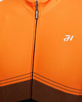 HOLOKOLO Cycling winter long sleeve jersey - ARROW II WINTER - orange/black