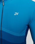 HOLOKOLO Cycling winter long sleeve jersey - ARROW II WINTER - blue