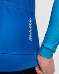 HOLOKOLO Cycling winter long sleeve jersey - ARROW II WINTER - blue