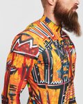 HOLOKOLO Cycling winter long sleeve jersey - WILDLY WINTER - yellow/multicolour